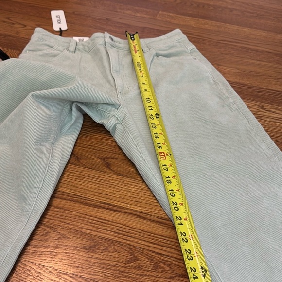 NWT ROLLA’S Original High Waist Stretch Khaki Corduroy Straight Leg Ankle Pants - Picture 11 of 12